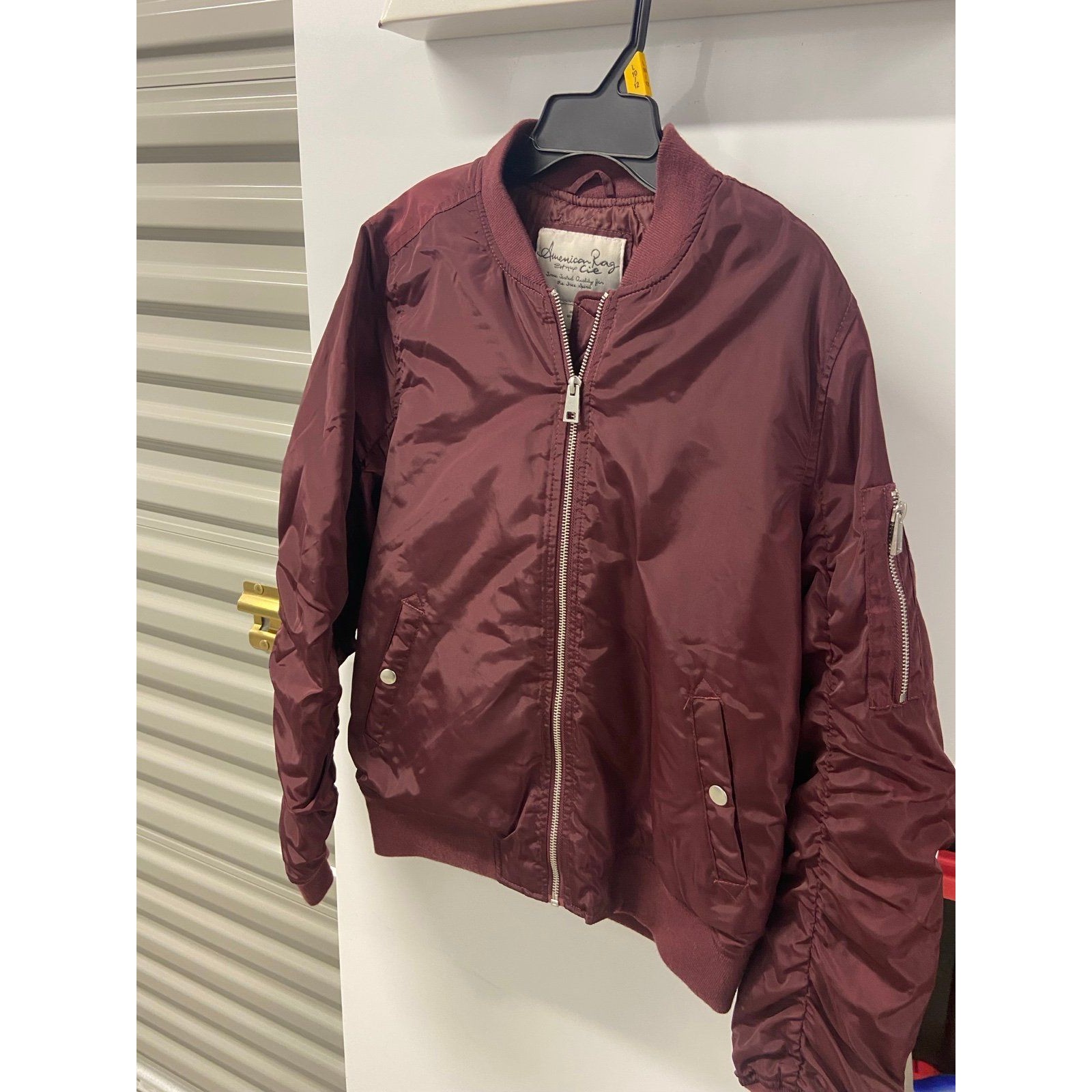 American Rag Cie Maroon Bomber Jacket Size L